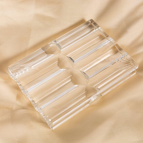 Office Supplies Crystal Fountain Pen Holder Desktop Organizer - Picture 4 of 5